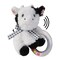 Bearington Lil' Gilly 5.5 Inch Cow Baby Rattle - Soft Rattles for Babies 0-6 Months - Baby Rattle & Ring Baby Cow Rattle